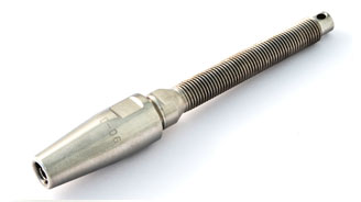 Swageless Compression Terminal - Imperial Threaded End